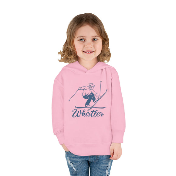 Whistler, Canada Toddler Hoodie - Unisex Whistler Vintage Skiing Sweatshirt