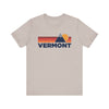 Retro Vermont T-shirt, Mountain Tee, Vintage Vermont Unisex Jersey Shirt, Outdoor Hiking Apparel
