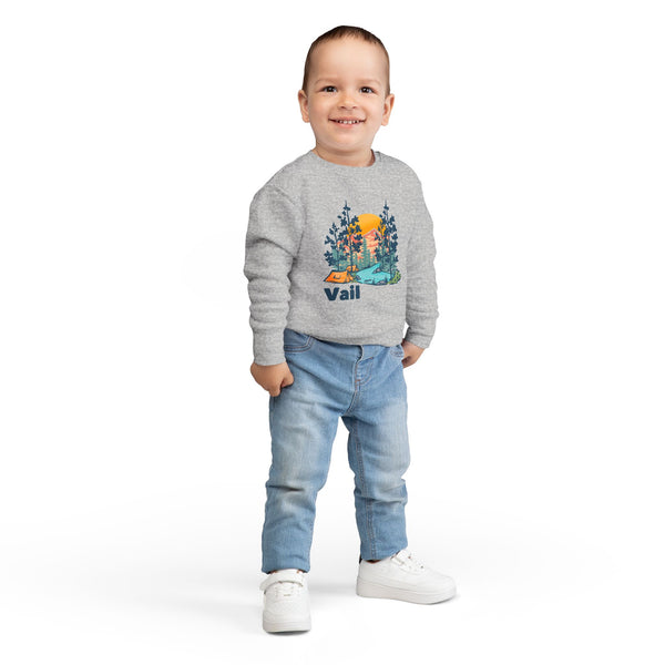 Vail, Colorado Toddler Sweatshirt - Vail Toddler Crewneck Sweatshirt