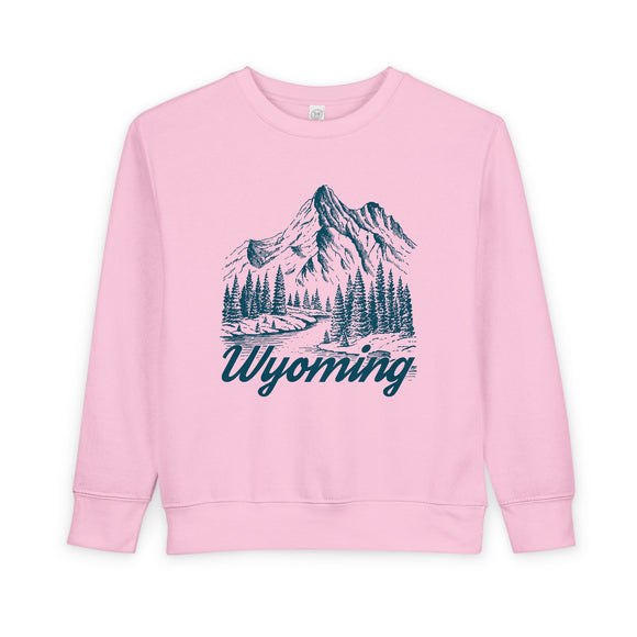 Wyoming Toddler Sweatshirt - Wyoming Toddler Crewneck Sweatshirt