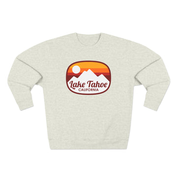Buy oatmeal-heather Premium Lake Tahoe, California Sweatshirt - Retro Unisex Sweatshirt