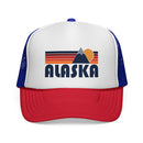 Alaska Retro Mountains Trucker Hat - Vintage Style Alaska Cap-1