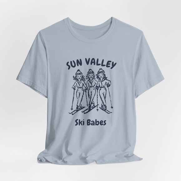 Sun Valley, Idaho Ski Babes T‑Shirt — Retro Skiing Graphic Tee