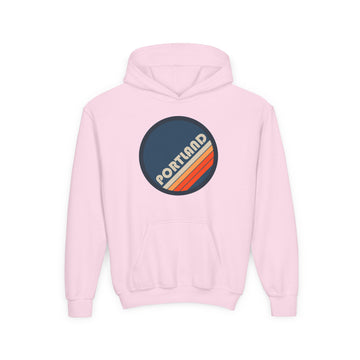 Buy light-pink Portland, Oregon Youth Hoodie - Kids Portland Hooded Sweatshirt