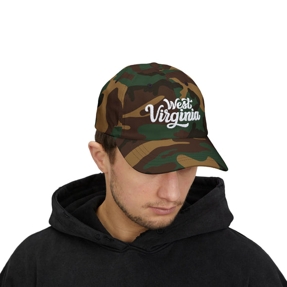 West Virginia Dad Hat - Embroidered West Virginia Classic Dad Cap