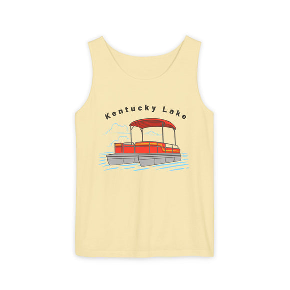 Kentucky Lake Tank Top Unisex - Pontoon Boat - Comfort Colors - 100% Cotton