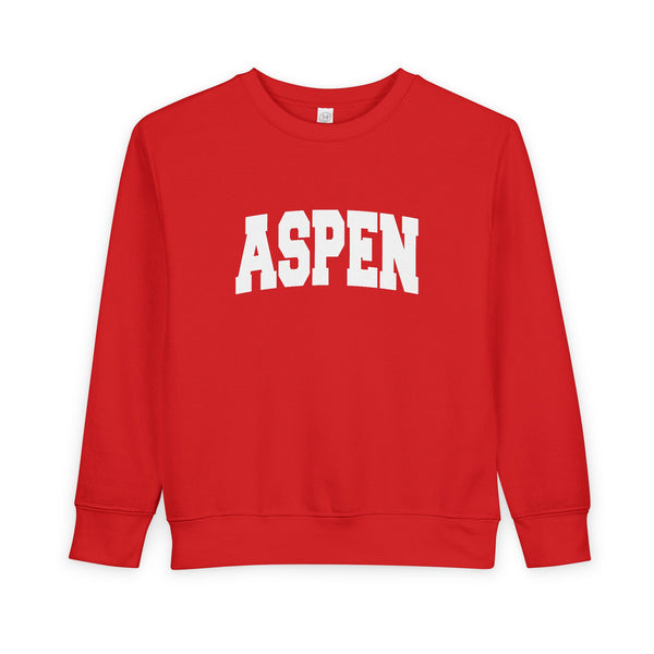 Aspen, Colorado Toddler Sweatshirt - Aspen Toddler Crewneck Sweatshirt