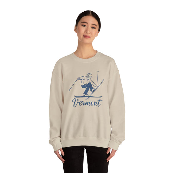 Vermont Sweatshirt - Vintage Skiing Graphic Crewneck