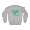 Boulder, Colorado Youth Sweatshirt - Pickleball Unisex Kid's Boulder Crewneck Sweatshirt