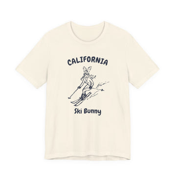 California Ski Bunny T‑Shirt — Retro Skiing Graphic Tee