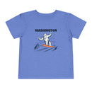 Washington Yeti Snowboard Toddler Tee-5