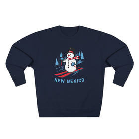 Buy navy Premium New Mexico Skiing Snowman Sweatshirt