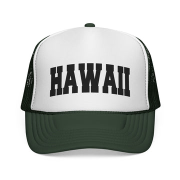 Buy dark-green Hawaii Retro Collegiate Style Trucker Hat