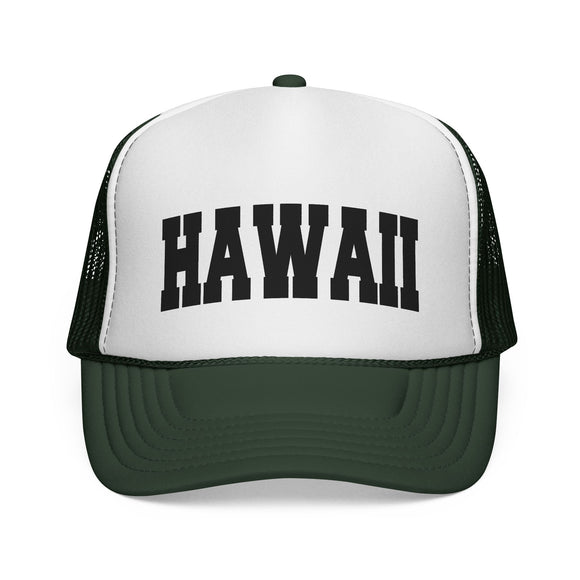 Hawaii Retro Collegiate Style Trucker Hat