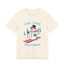 Lake Tahoe, California T Shirt - Ski Snowman Graphic Tee-2
