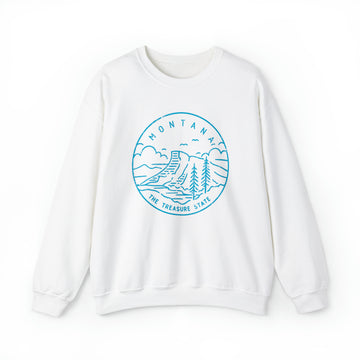 Montana Sweatshirt - Unisex Distressed Montana Sweatshirt