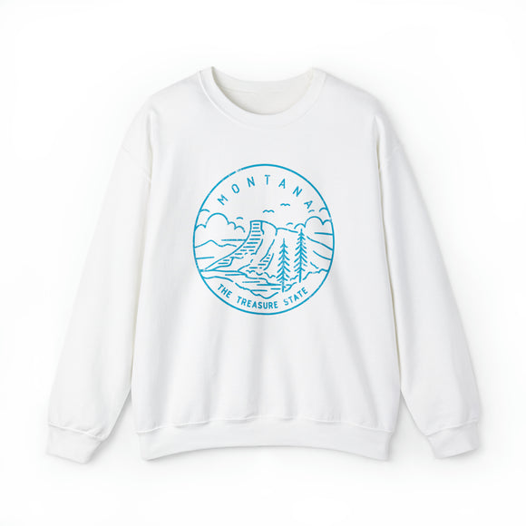 Montana Sweatshirt - Unisex Distressed Montana Sweatshirt
