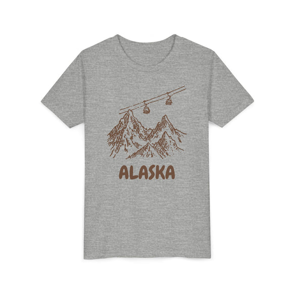 Alaska Youth T-Shirt — Vintage Gondola Ski Mountain Tee