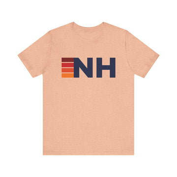 New Hampshire Retro Stripes T-Shirt | New Hampshire State Tee