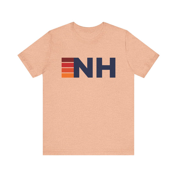 New Hampshire Retro Stripes T-Shirt | New Hampshire State Tee