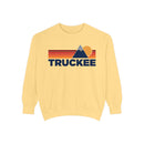 Truckee, California Mountain Stripes Sweatshirt | Comfort Colors - 100% Cotton-2