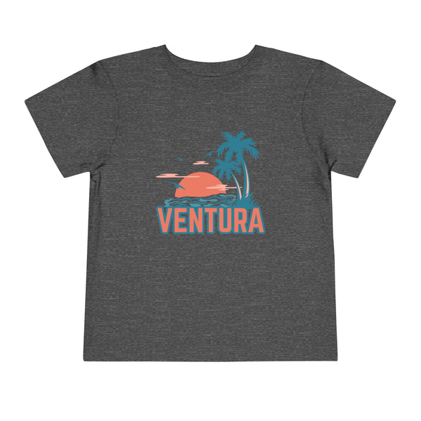 Ventura, California Toddler T-Shirt - Retro Palm Tree Toddler Ventura Shirt