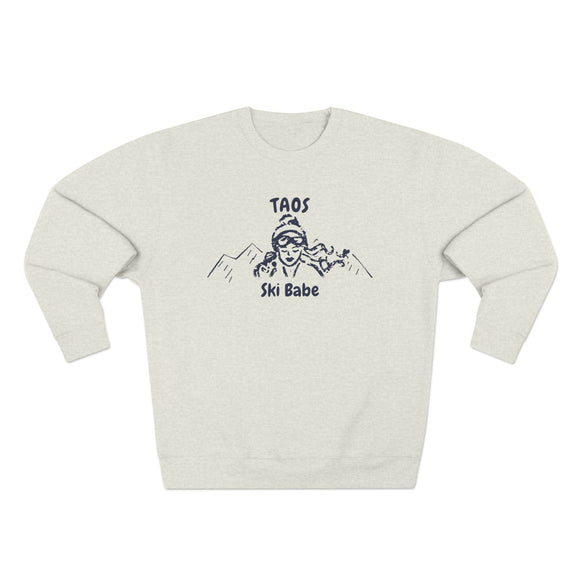 Premium Taos, New Mexico Ski Babe Sweatshirt