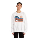 Chattanooga, Tennessee Sweatshirt Retro Mountains, Chattanooga Unisex Graphic Crewneck-9