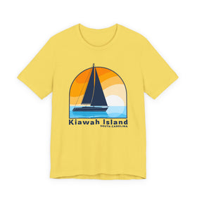 Buy maize-yellow Kiawah Island, South Carolina T Shirt - Sailboat Tee