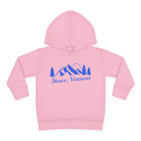 Stowe, Vermont Toddler Hoodie - Unisex Mountain Stowe Pullover Sweatshirt, Kids Hooded Jumper, Vermont Souvenir