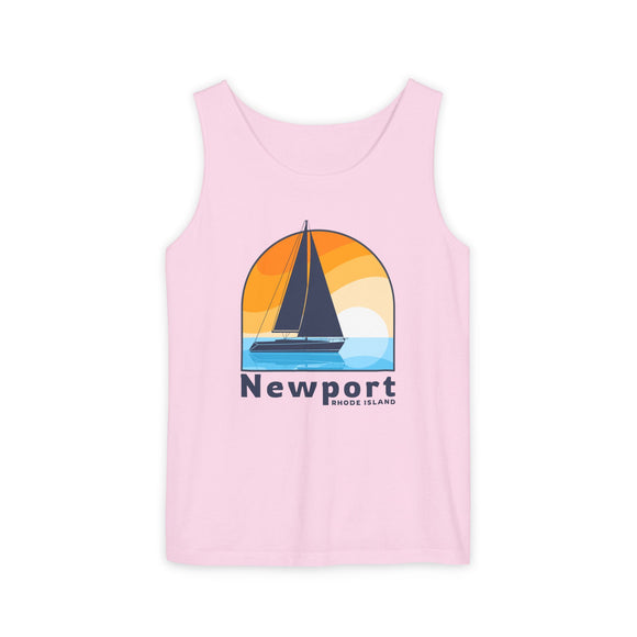 Newport, Rhode Island Sailboat Tank Top | Comfort Colors 100% Cotton