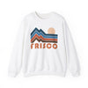 Frisco, Colorado Sweatshirt Retro Mountains, Frisco Unisex Graphic Crewneck