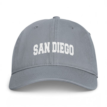 Buy granite San Diego, California Washed Baseball Cap - Vintage Coastal Comfort Colors