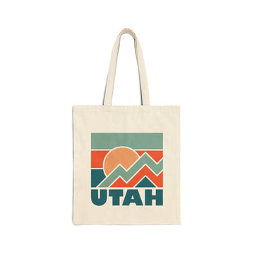 Utah Cotton Canvas Utah Tote Bag - Sunset Square