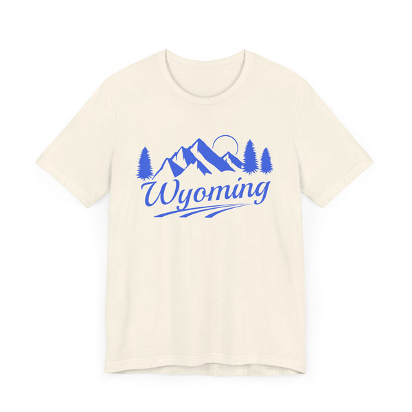Wyoming T-Shirt - Retro Mountain Unisex Wyoming Shirt