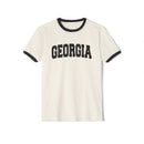 Georgia Cotton Ringer Graphic Tee - Unisex Georgia T Shirt, Vintage Style Tee, Men's/Women's Tee-2