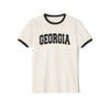 Georgia Cotton Ringer Graphic Tee - Unisex Georgia T Shirt, Vintage Style Tee, Men's/Women's Tee
