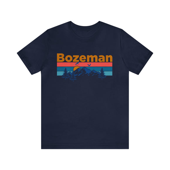 Bozeman, Montana Shirt - Mountain Sunset Unisex Bozeman T-Shirt