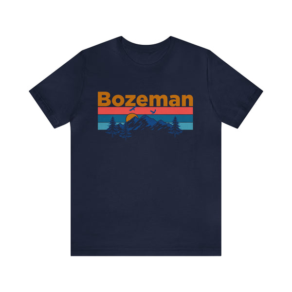 Bozeman, Montana Shirt - Mountain Sunset Unisex Bozeman T-Shirt