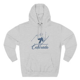 Premium Colorado Vintage Snow Ski Hoodie - 0