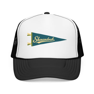 Buy black-white Shenandoah National Park Pennant Trucker Hat — Vintage Foam Mesh Cap