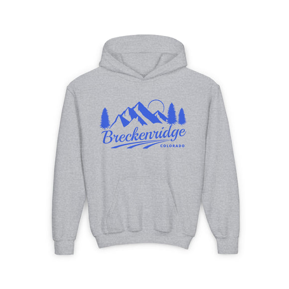Retro Breckenridge, Colorado Youth Hoodie - Mountain Breckenridge, Colorado Kids Sweatshirt, Cute Breckenridge, Colorado Children's Pullover