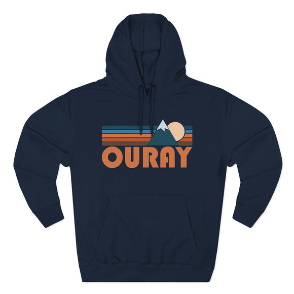 Ouray, Colorado Hoodie - Retro Mountain Unisex Sweatshirt