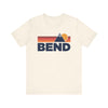 Retro Bend, Oregon T-shirt, Mountain Tee, Vintage Bend Unisex Jersey Shirt, Outdoor Hiking Apparel