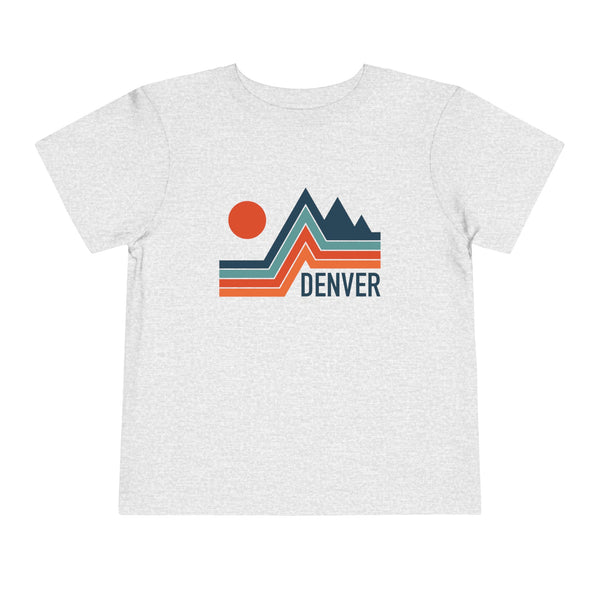 Denver, Colorado Toddler T-Shirt - Retro Palm Tree Toddler Denver Shirt