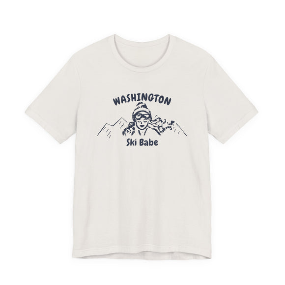 Washington Ski Babe T‑Shirt - Retro Skiing Graphic Tee