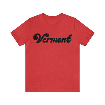 Buy heather-red Vermont T-Shirt - Retro Unisex Vermont Shirt