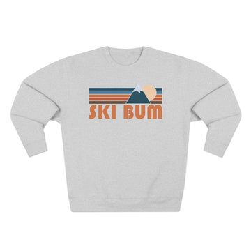 Premium Ski Bum Retro Mountain Graphic Sweatshirt - 0