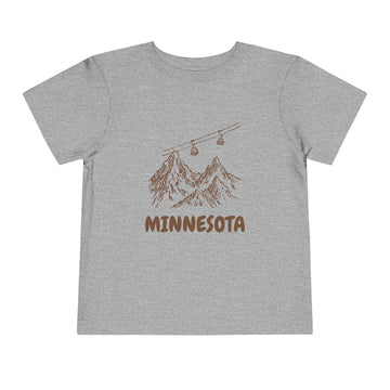 Buy athletic-heather Minnesota Toddler T-Shirt — Vintage Gondola Ski Mountain Tee