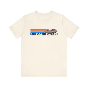 Lake of the Ozarks, Missouri T Shirt - Retro Jetski PWC Graphic Tee - 0